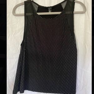 Forever 21 Black Polka Dot Tank